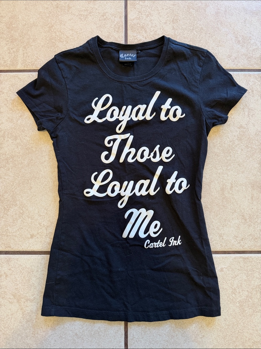 Cartel Ink Women's Black 'Loyal to Those Loyal to Me' Graphic Tee
